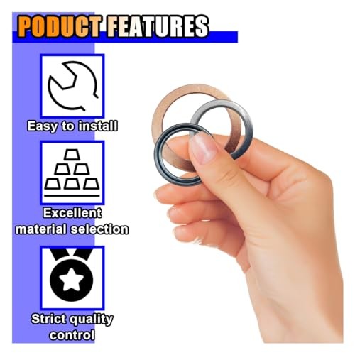 12Pcs Differential & Transfer Case Drain Plug Crush Washers Gaskets,