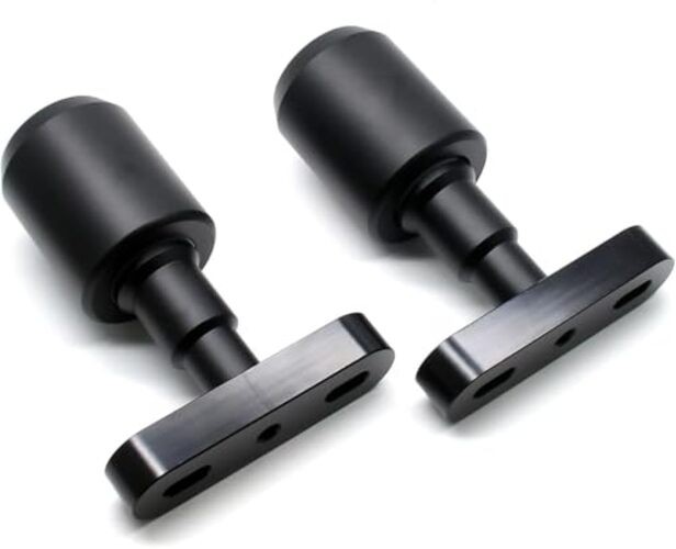 Motorcycle Frame Sliders, Falling Crash Protector Guards No Cut Kits Black