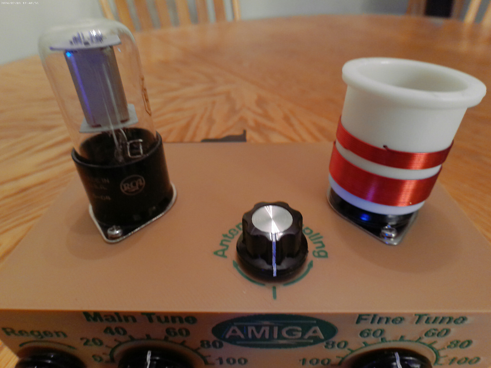 SCHEMATIC ONLY 12L8 REGEN RADIO (540 KHZ TO 15.5 MHZ) AM BROADCAST/SHORTWAVE