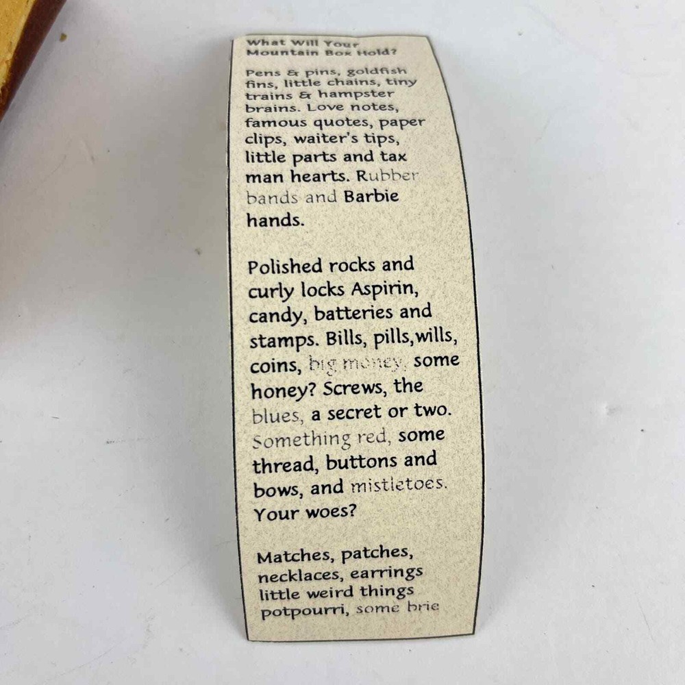 Handmade Ceramic Small Mountain Box 3.5 x 2 Trinket Keepsakes