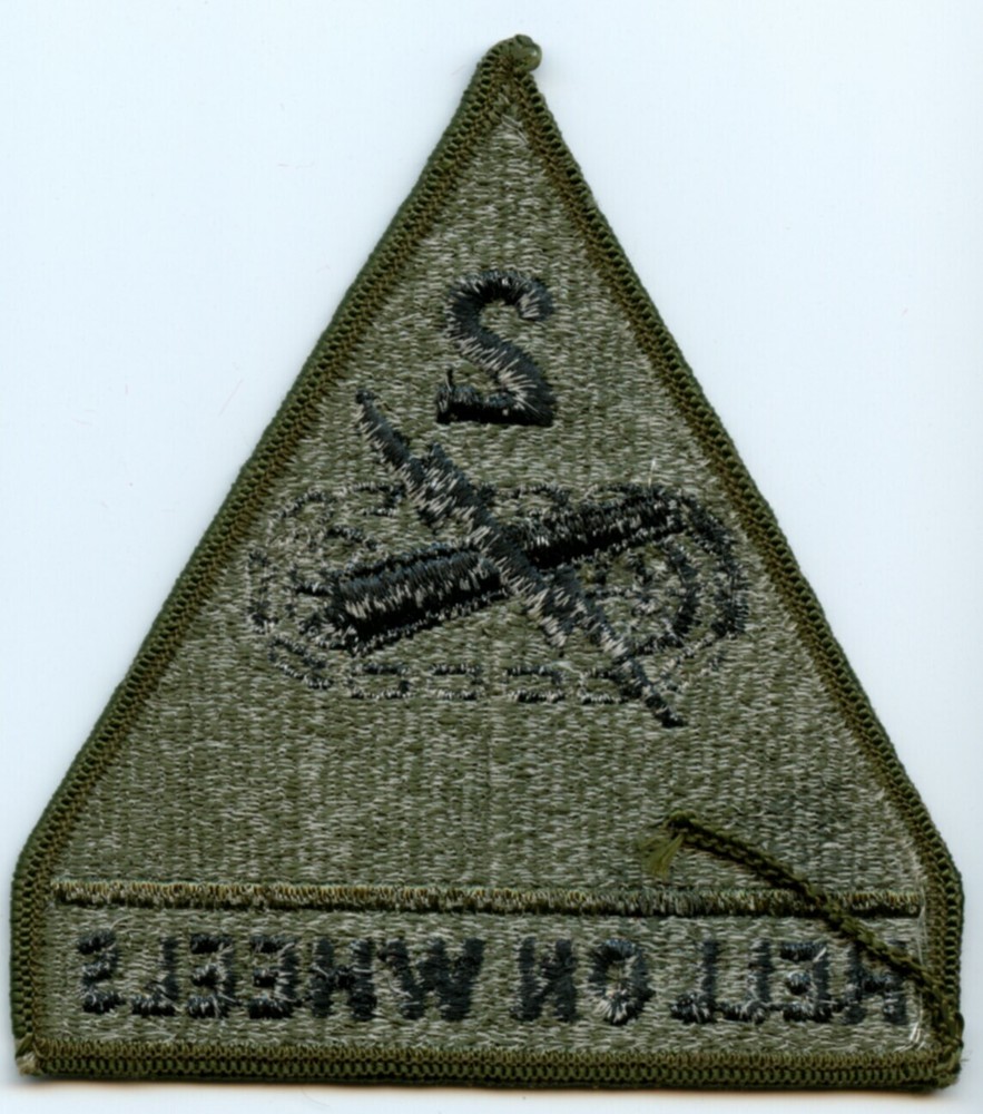 2nd Armored Division subdued patch US Army surplus Hell On Wheels