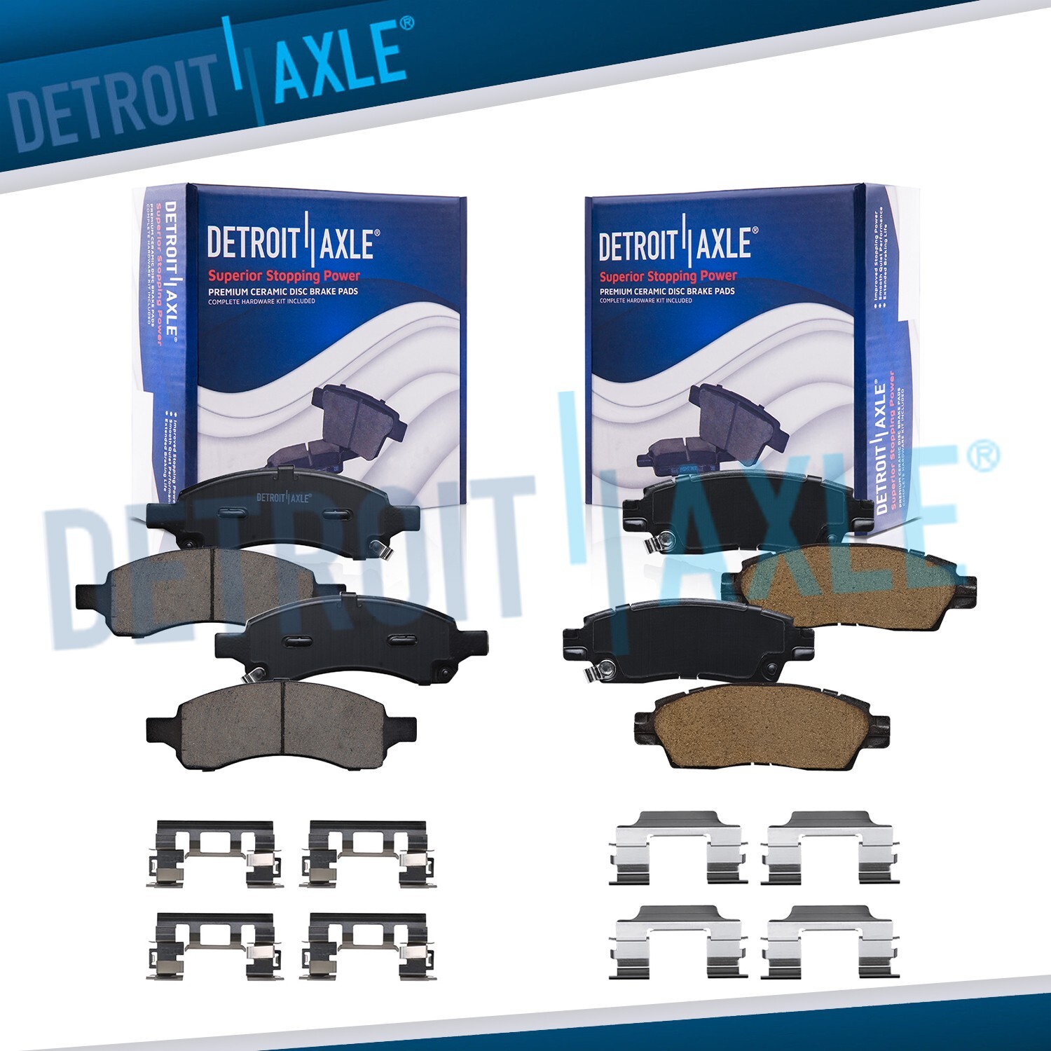 Front & Rear Ceramic Brake Pads for Buick Enclave Chevy Traverse Acadia Outlook