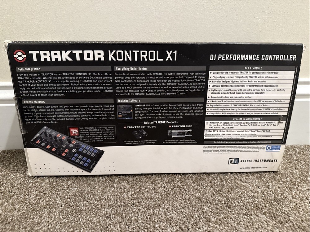 Native Instruments TRAKTOR KONTROL X1 DJ Controller Mixer Effector Looper