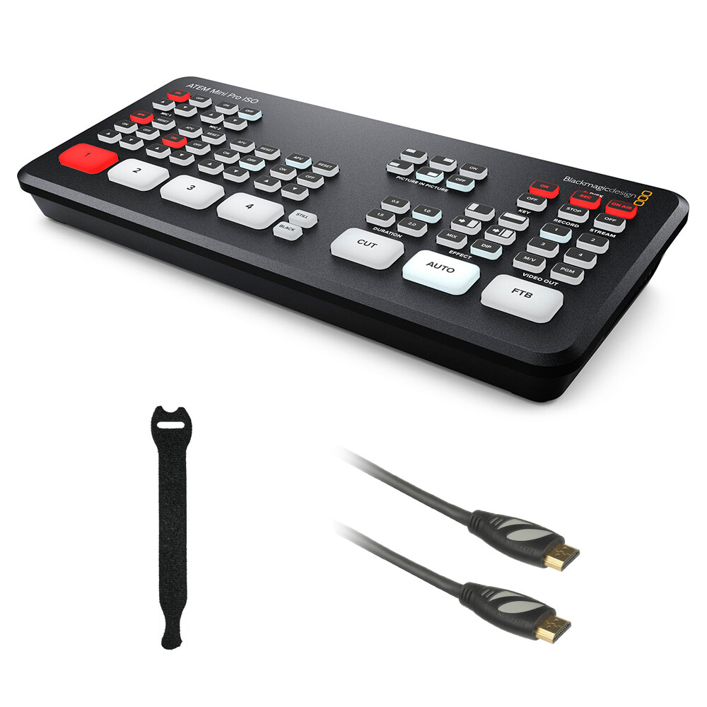 Blackmagic Design ATEM Mini Pro Switcher w/ HDMI Cable & Straps
