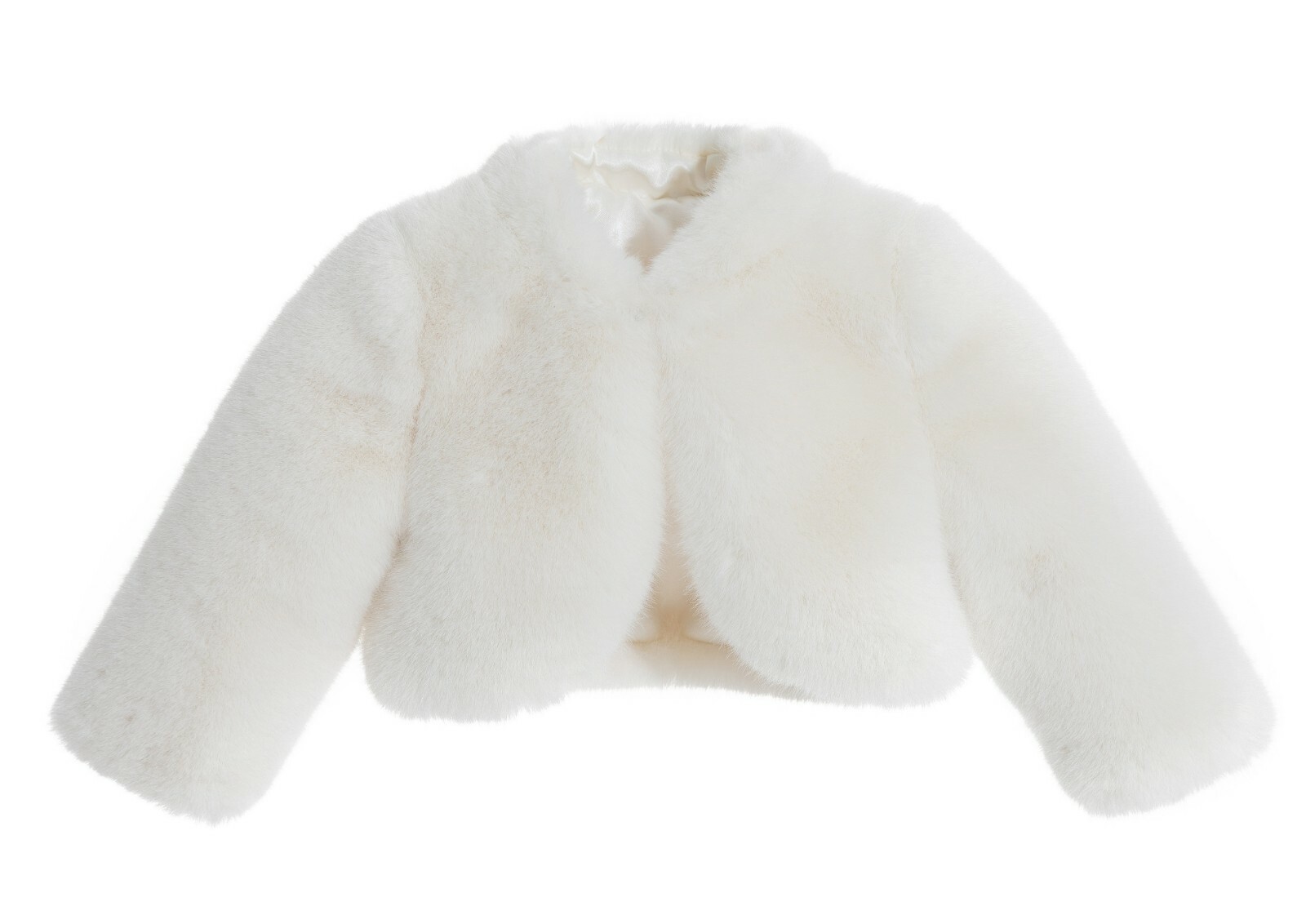 Ivory Faux Fur Capes Flower Girl Bolero Cozy Fur Cape Jacket Shrug Accessories