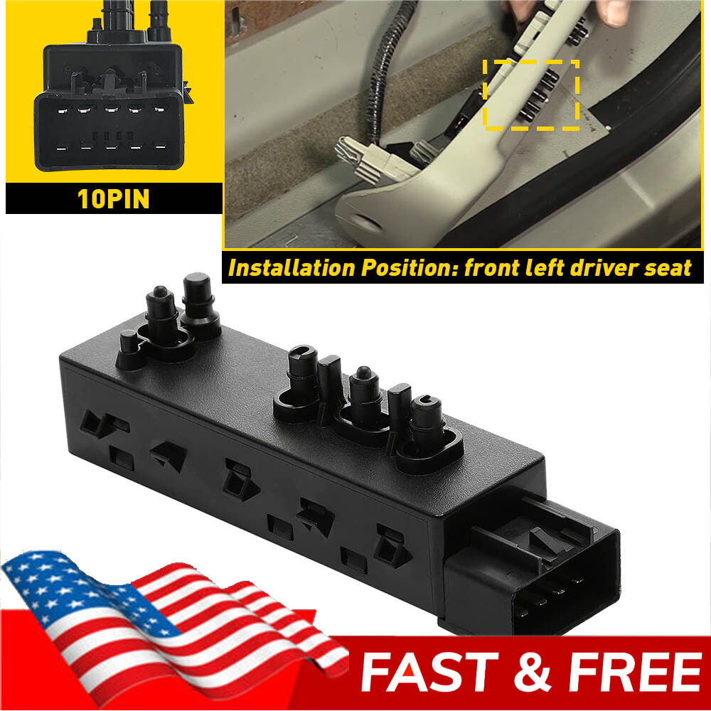 Seat Control Switch Left Driver Side For 2010-2018 Chevrolet Malibu Equinox