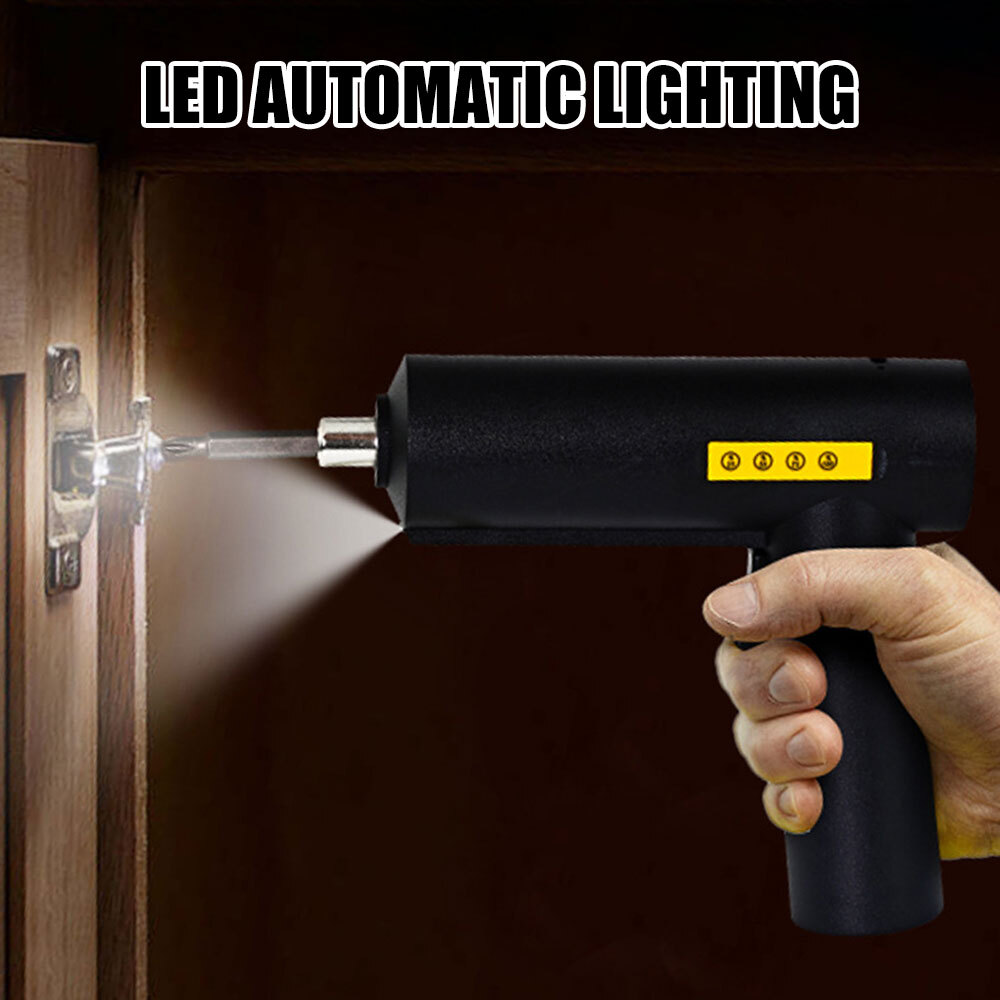 Handheld Cordless Drill Electric Screwdriver Drill Driver Bits Rechargeable Kit