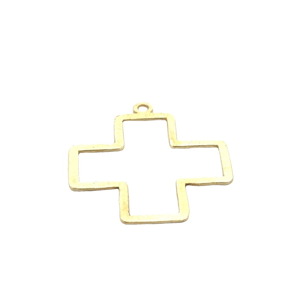 Large Cross Gold Plated, Silver Plated |