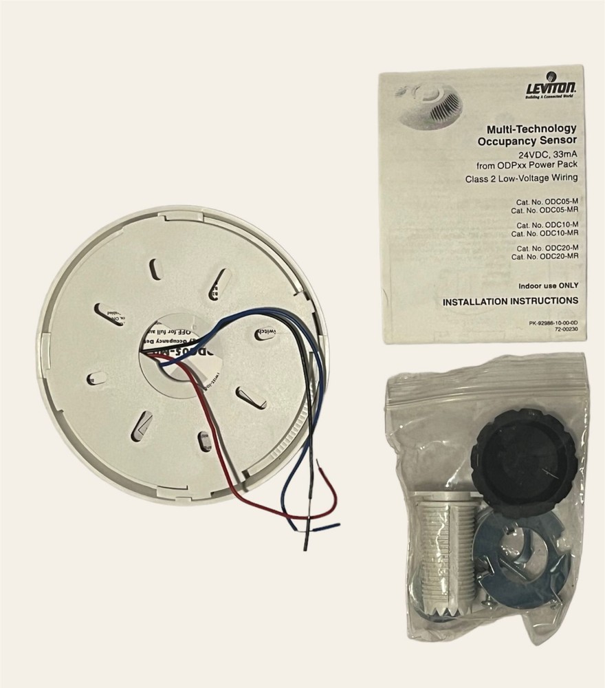 LEVITON ODC05-M0W MULTI-TECH CEILING MOUNT OCCUPANCY SENSOR,24-VDC free shipping