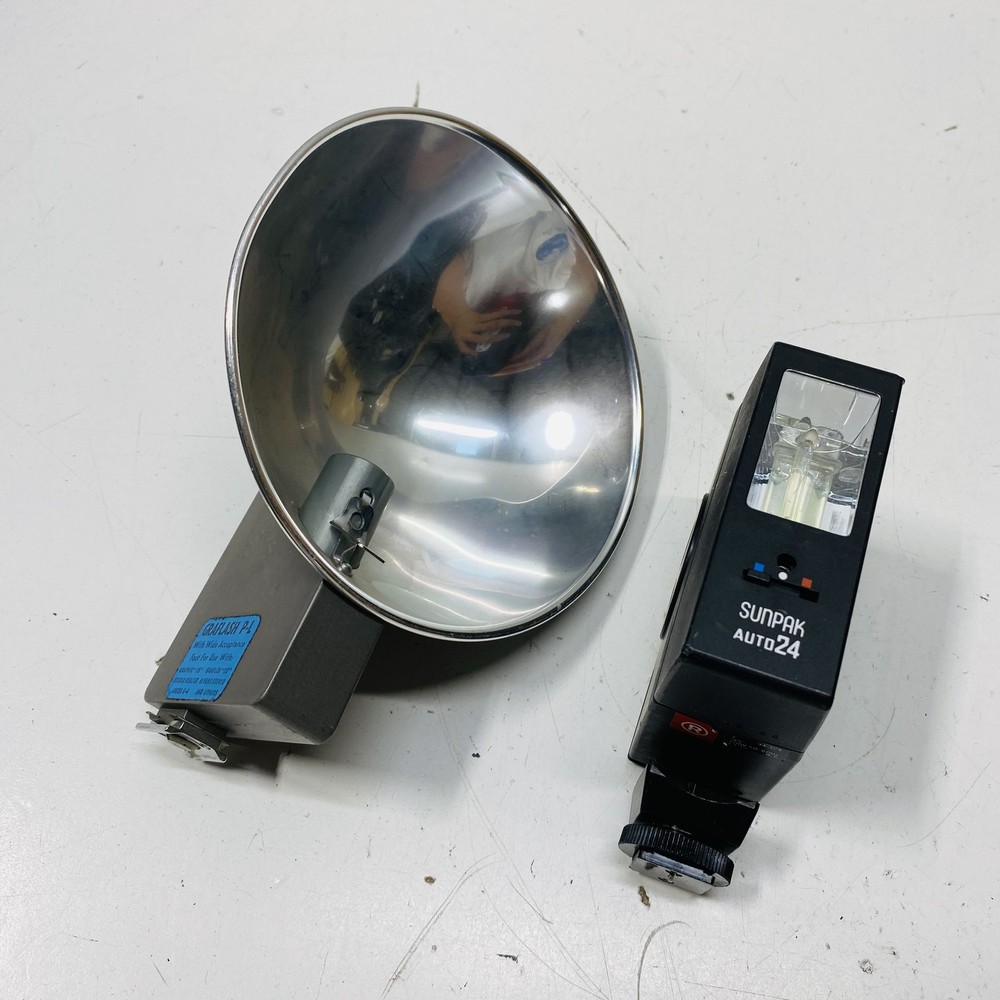 Lot of 9 Assorted Camera Flashes