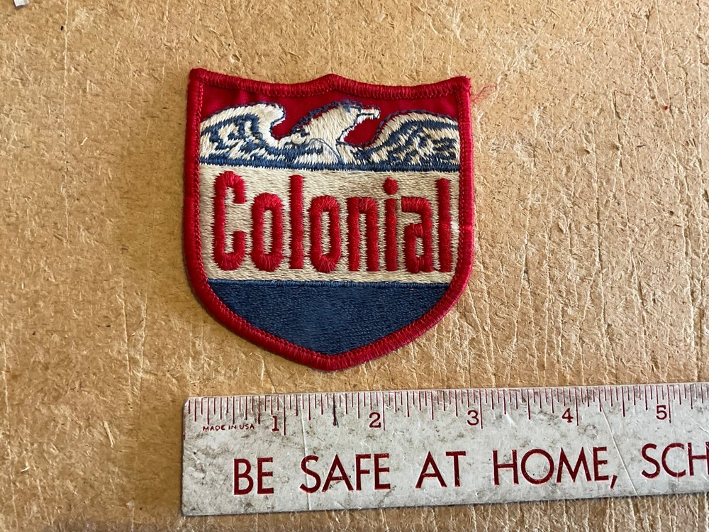 Sew On Patch Colonial Gas & Oil Eagle