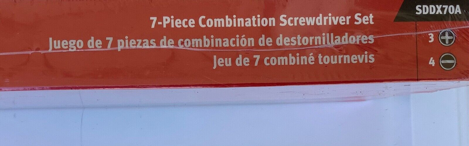 New Snap-on™ Black Hard Handled 7-piece Screwdriver Set SDDX70A