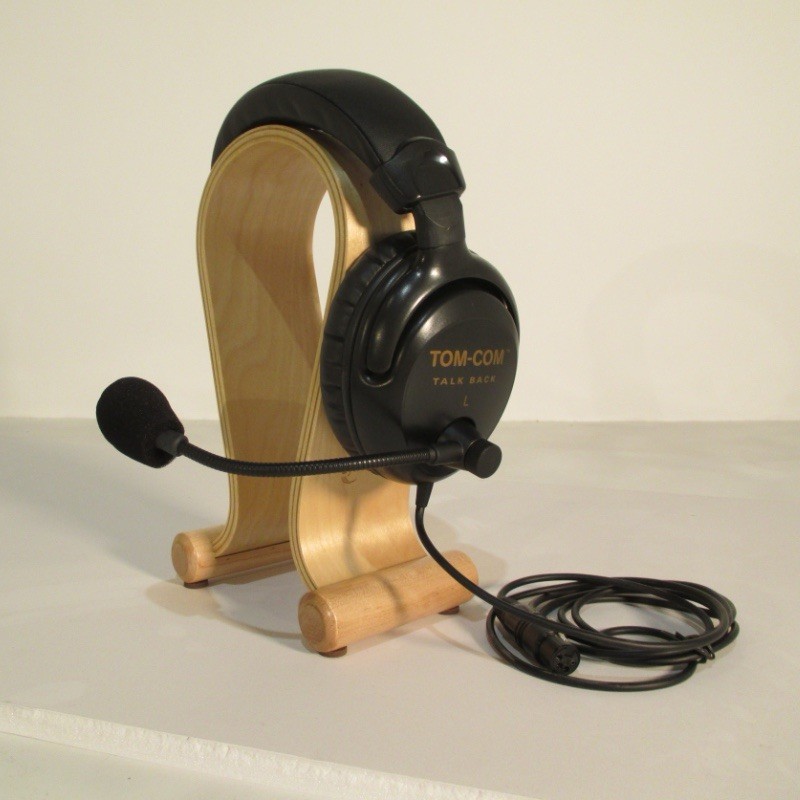 Clearcom Tom Com Intercom Single Muff Headset AH-41 w/4pin XLRF connector