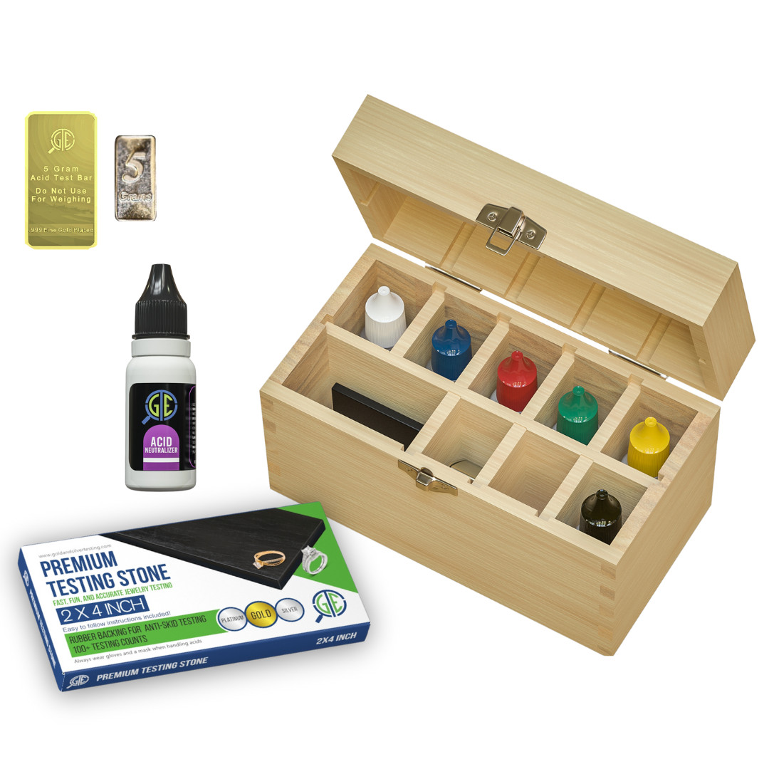 Gold Silver Jewelry Test Kit 10K 14K 18K 24K Digital Scale Diamond Tester Acid