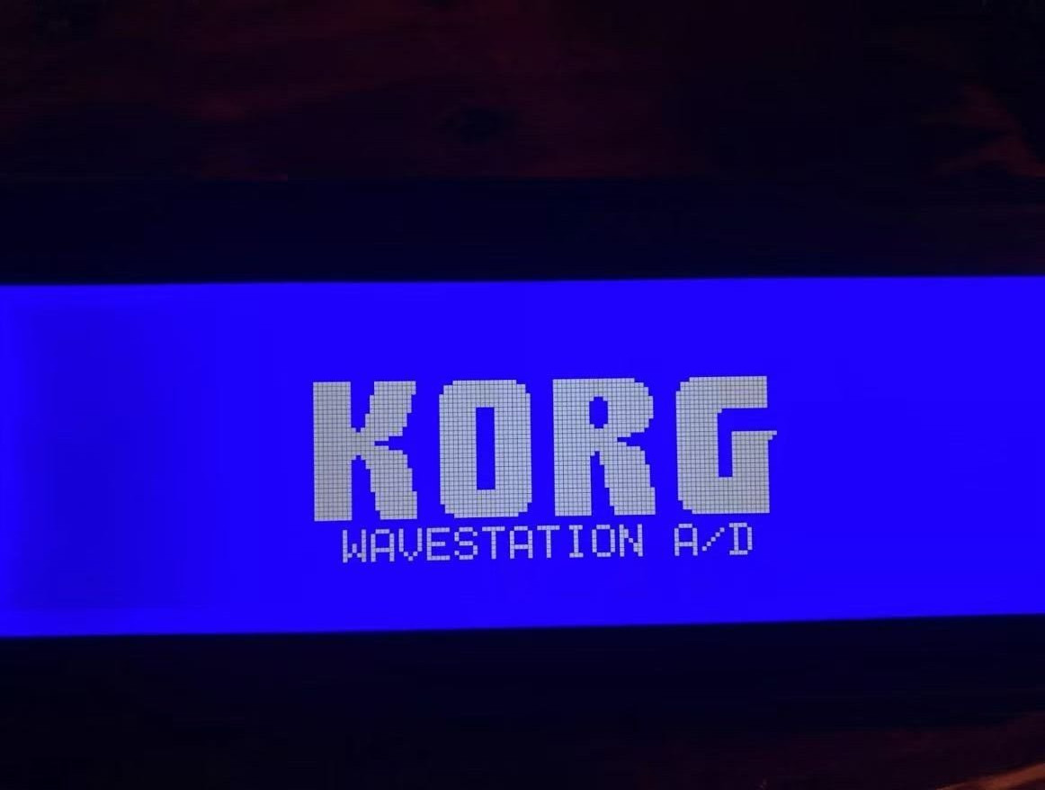 Blue LCD Display Screen for Korg Wavestation A/D 01/W FD 01/W 01W ！
