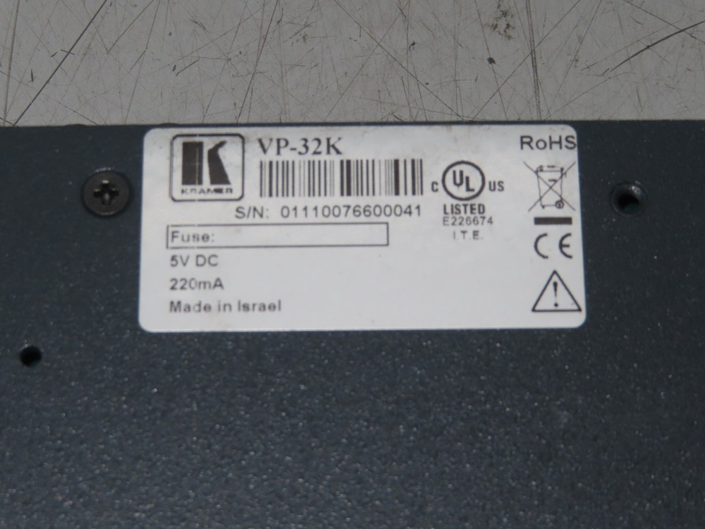 Kramer VP-32K 3x1 PC/Audio Switcher