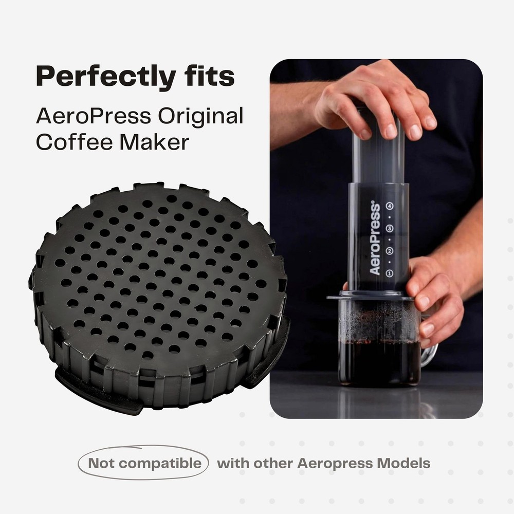 Coffee Maker Filter Cap – Compatible with Popular Compact Coffee Press Models,