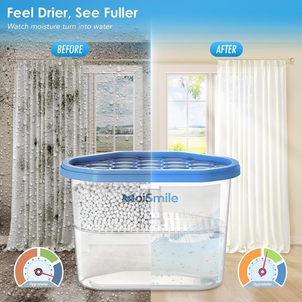 Moisture Absorbers, Efficient Humidity Absorber ＆ Odor Eliminator Boxes, Refil