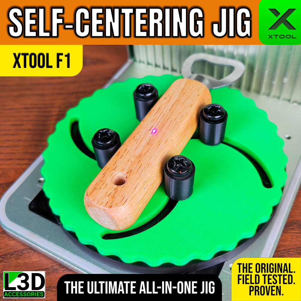Self-Centering Jig | xTool F1 & F1 Lite Adjustable Engraving