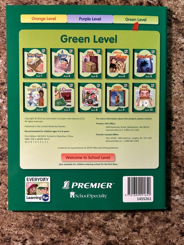 Everyday Learning Fun Audio Chip GREEN Level 10 MATH Books Home School ✅