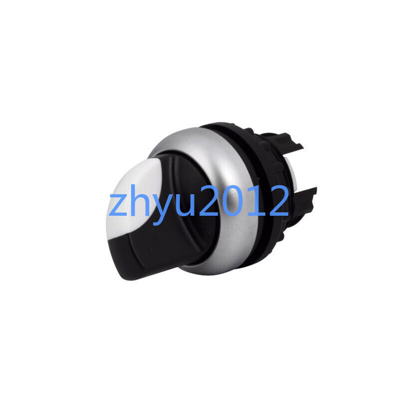 100% Test 1PCS EATON M22-WK Selector Switch Bezel Silver Button Black