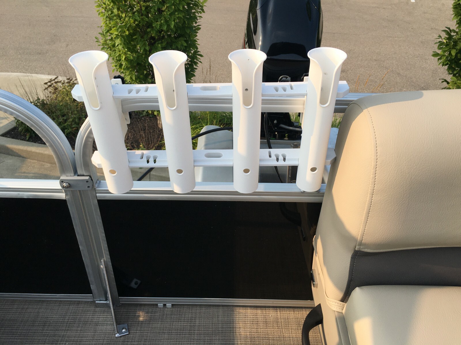 Fishing Rod Holder CLAMP2 Pontoon, ATV, UTV, Golf Cart, SeaDoo Switch, Surf Cart