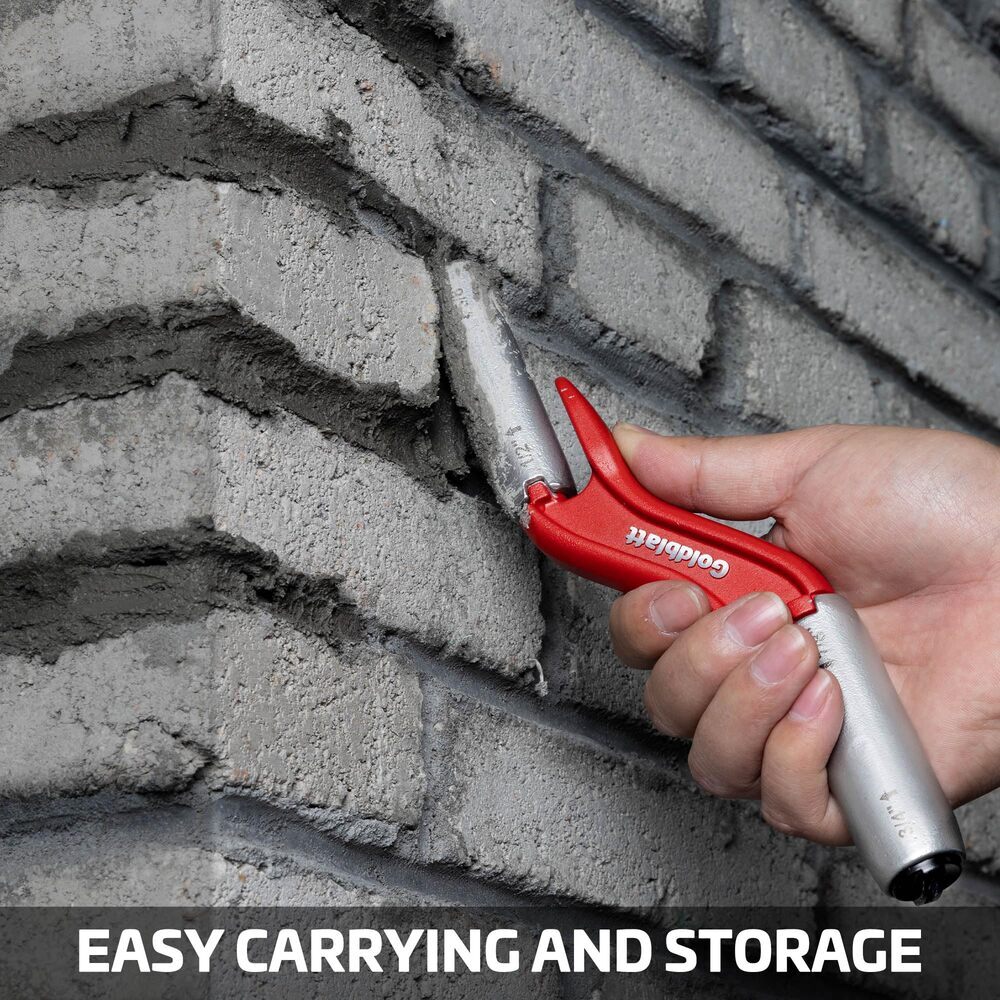 Goldblatt RED Masonry Brick Jointer Tool 1/2in 5/8in 3/4in 7/8in Barrel Jointer