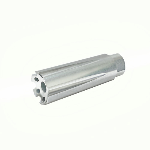 Silver 5/8''x24 Thread Low Concussion Muzzle Brake Aluminium For .308