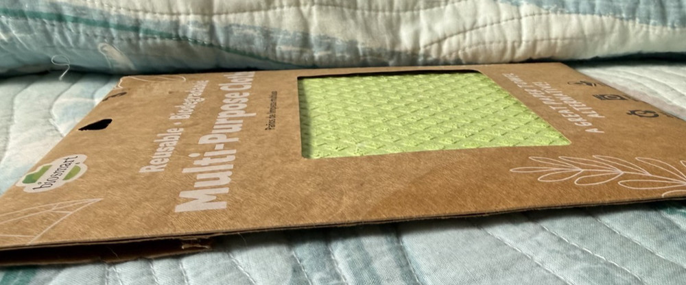 Biosmart Multi-Purpose Cloths 3 Count Pack Green Reusable Biodegradable NEW