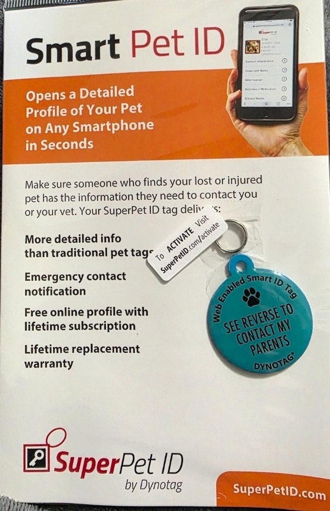Smart Pet ID tag Cloud based
