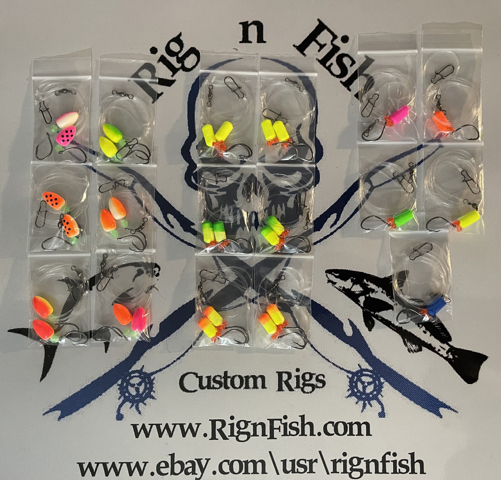 Surf Fishing Rigs, Hi-Low Rigs, The All Out - Catch All Package 17 Pompano Rigs