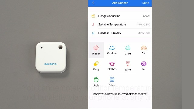 Inkbird Smart Thermometer, Freezer Wireless Thermometer Bluetooth White