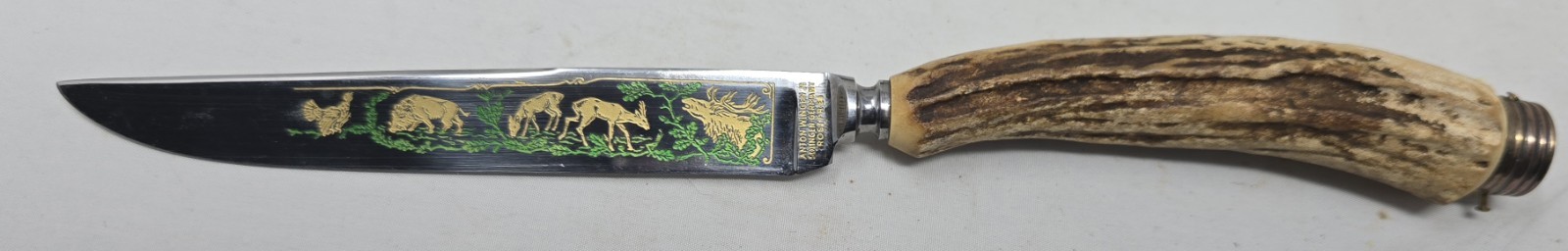 VTG Anton Wingen Jr Solingen Germany Rostfrei Wildlife Engraved 6 Pc Knife Set
