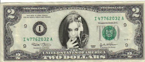 Ozzy Osbourne with 5x7 plaque Mint! Rare!