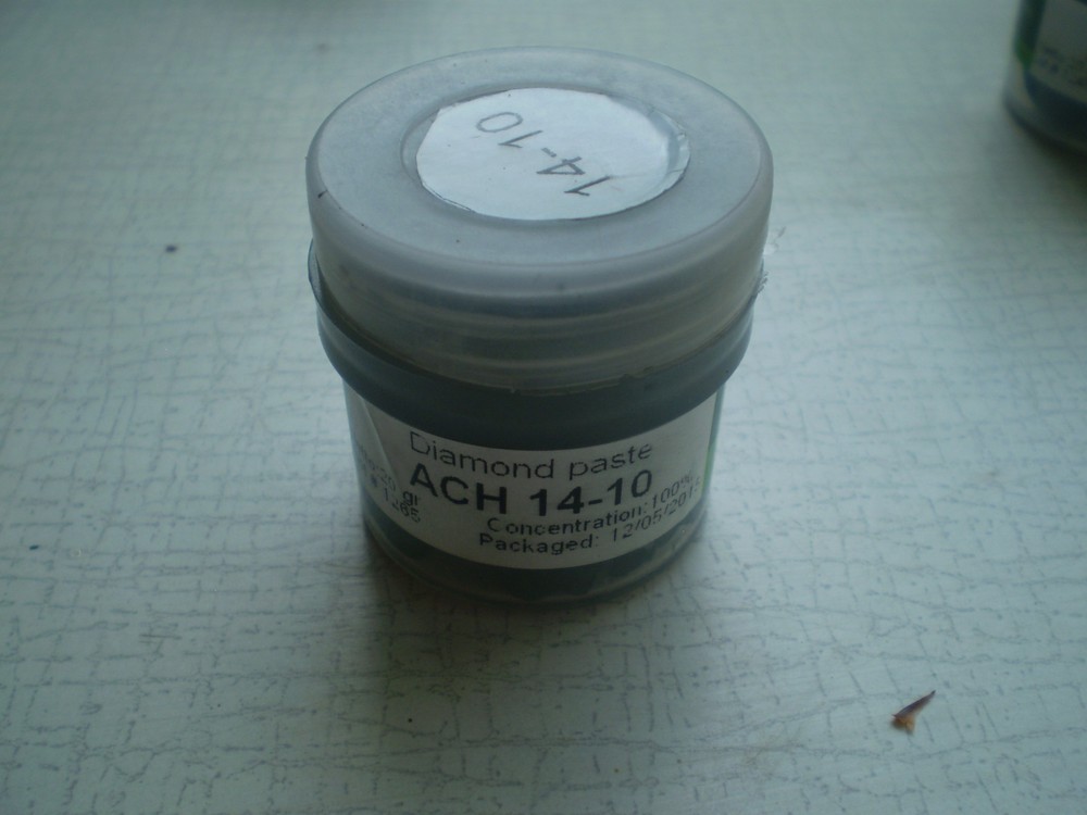 9 x 40 gr. Diamond polishing paste, diamond lapping compound 1/0 - 40/28 µ