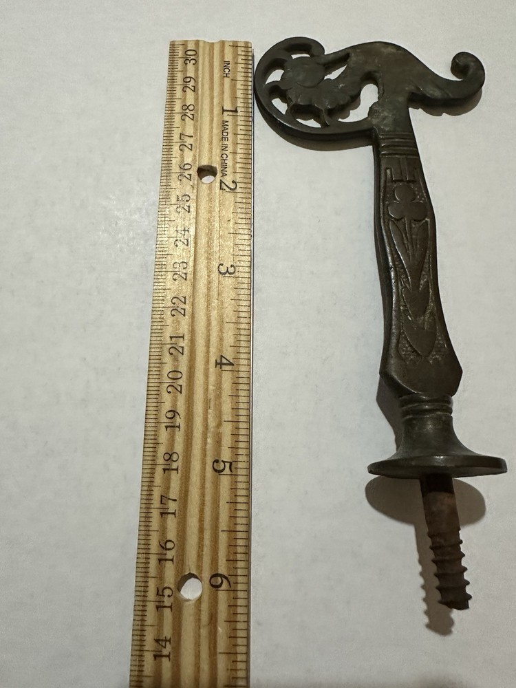 Two Antique Brass/Bronze Coat Or Hat Hooks