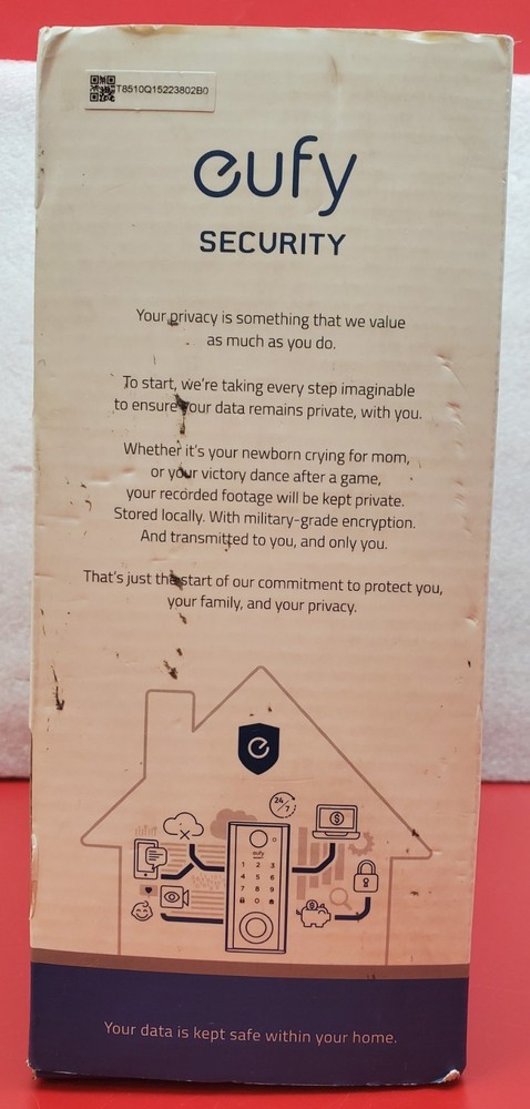 Eufy Security Smart Fingerprint/Bluetooth Touch Lock (T8510) Security Lock