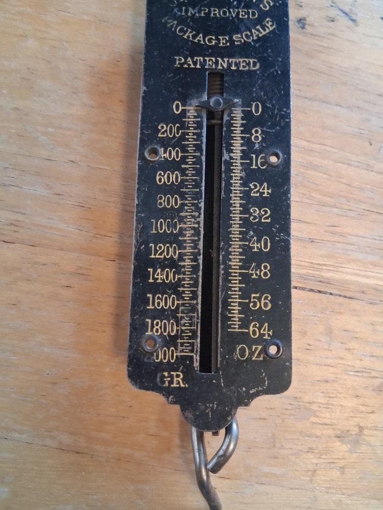 Vintage Chatillon’s Improved Package Scale 2000 Grams & 64 Ounces