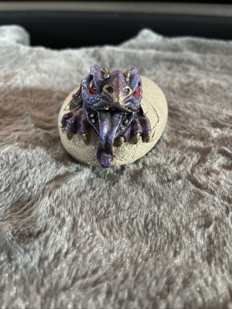 1994 WINDSTONE EDITIONS PENA PEACOCK HATCHING GARGOLINGUS DRAGON Egg