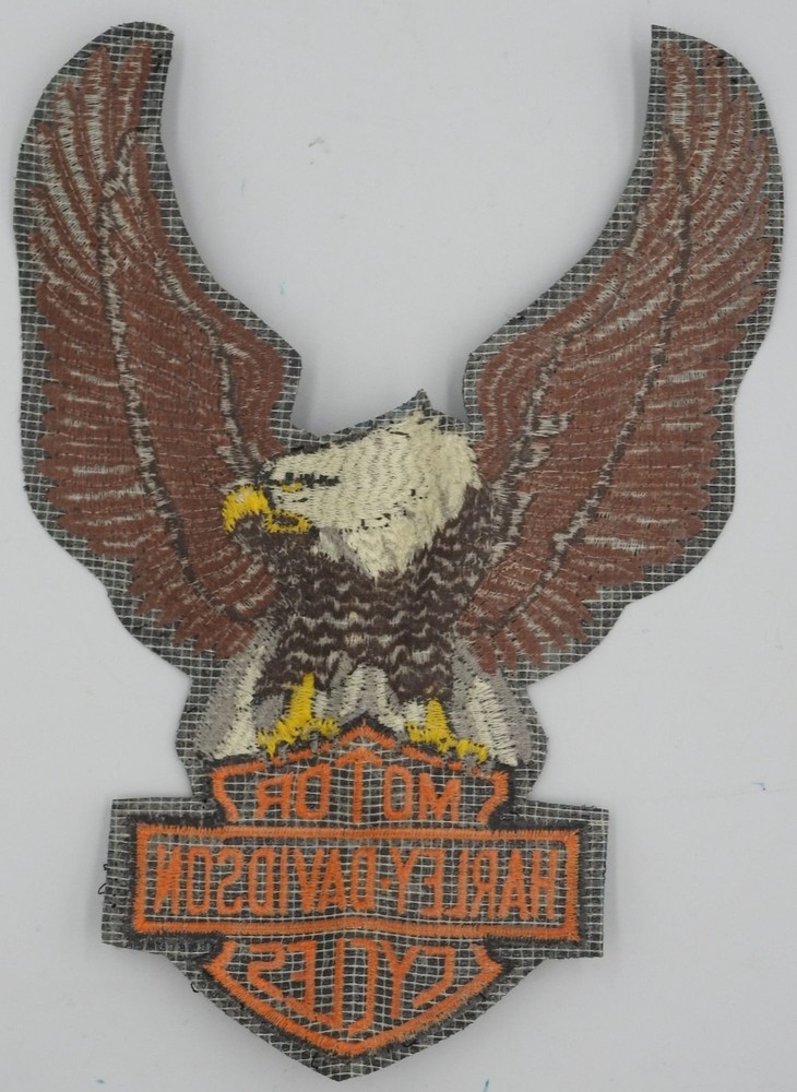 1979 Harley-Davidson Motorcycles Iron On Eagle 10" Patch