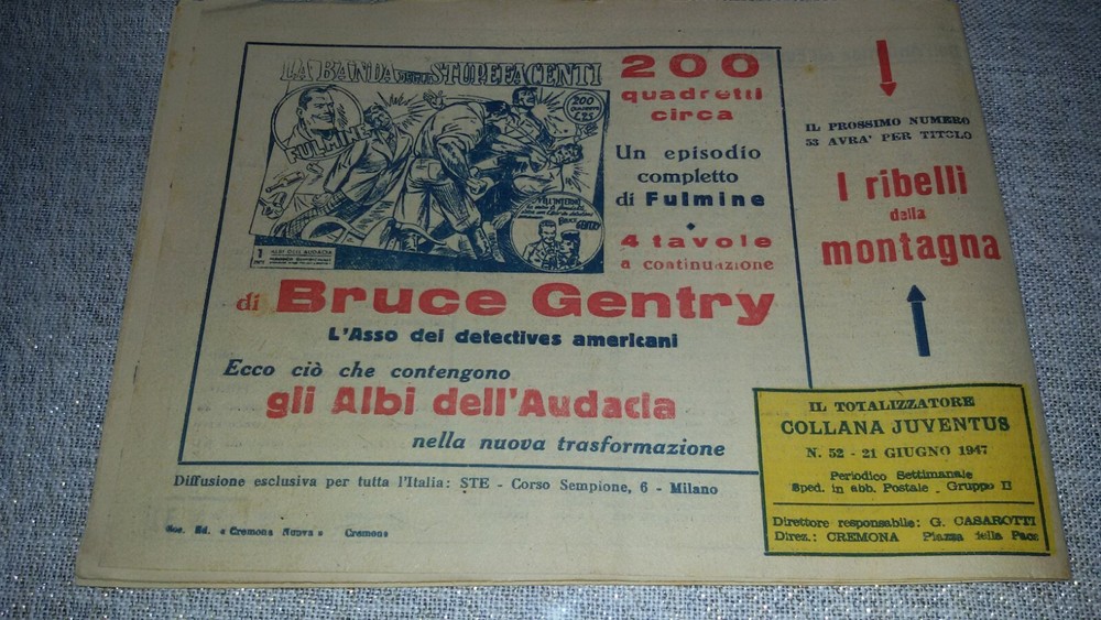 1947 Gim Toro Comic No. 52 ORIGINAL £. 10