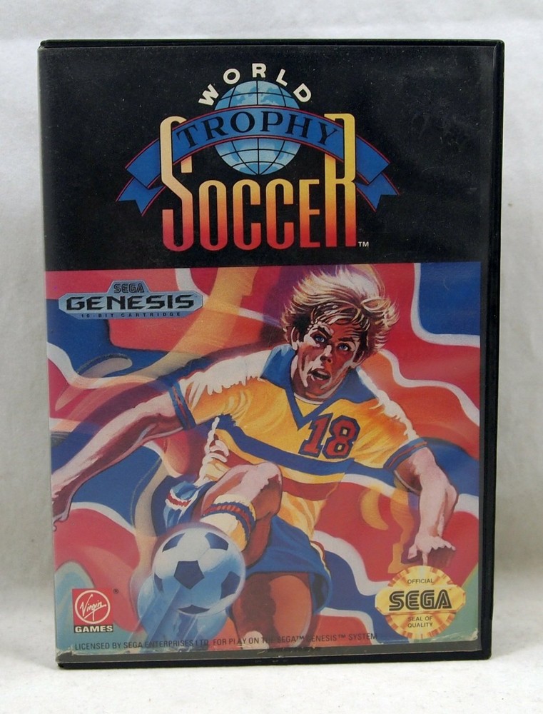World Trophy Soccer Case (SEGA Genesis) Authentic BOX ONLY!