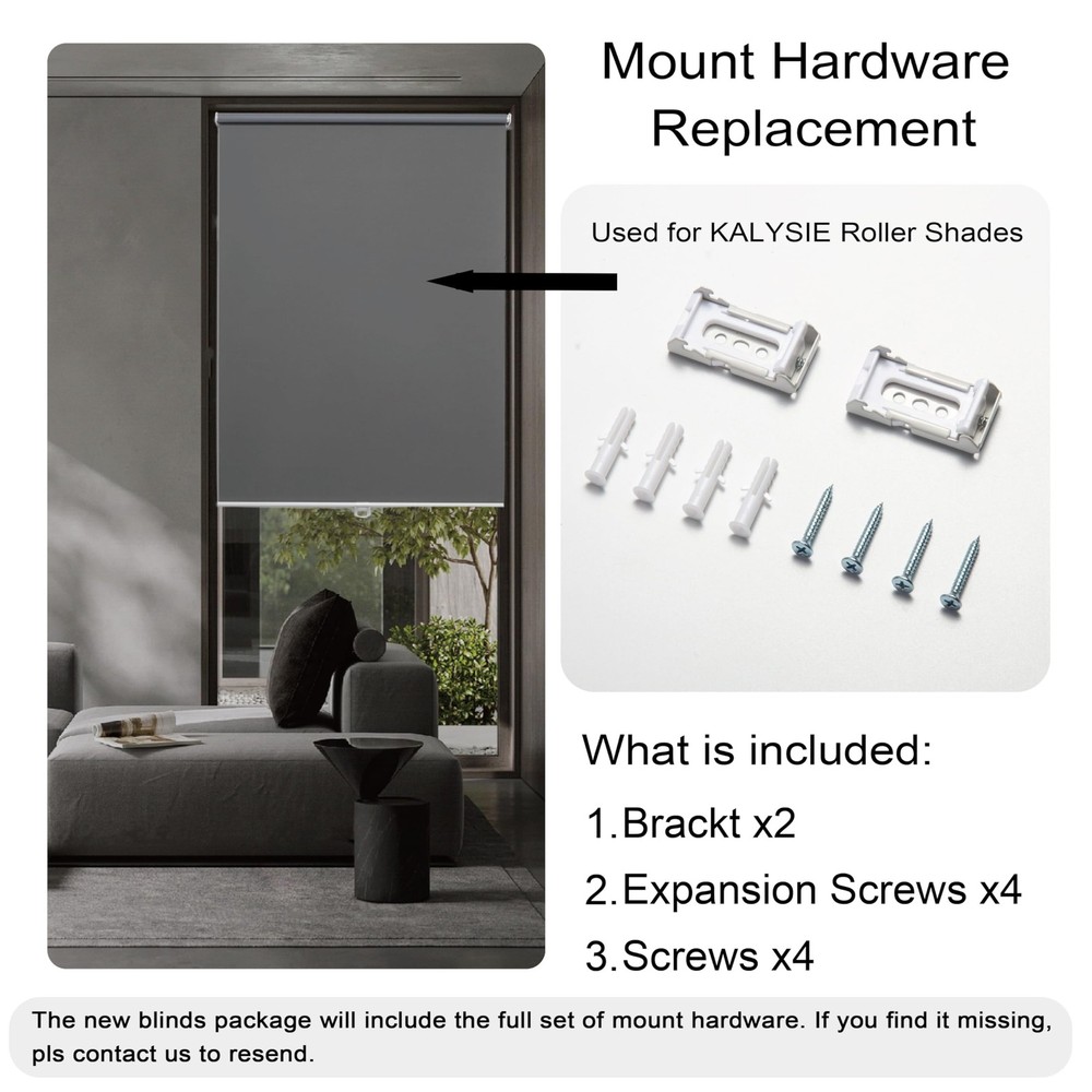 Replacement Mount Hardware Bracket and Installation Accessories for Roller Sh...