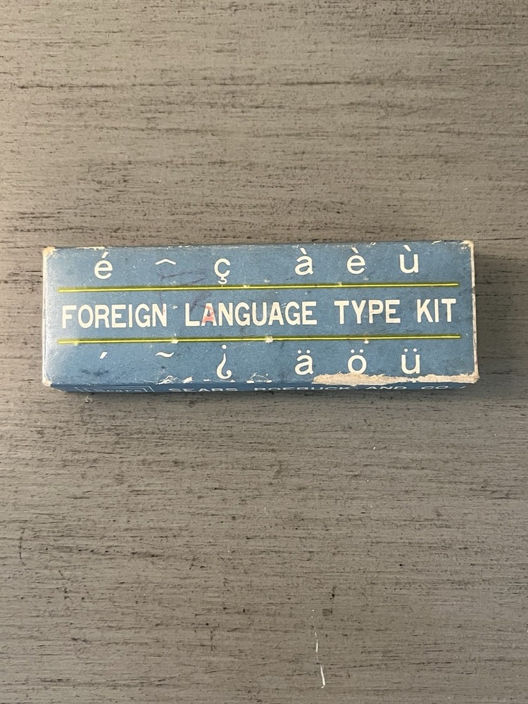 Foreign Language Type Kit for Sears Easy-Touch Typewriter Keys and Type Slugs