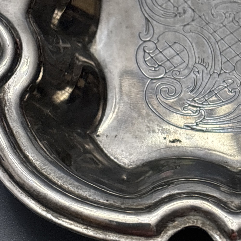 Vtg Gorham Silver Plated EP Rectangular Serving 18" Tray Etched Paisley Pattern