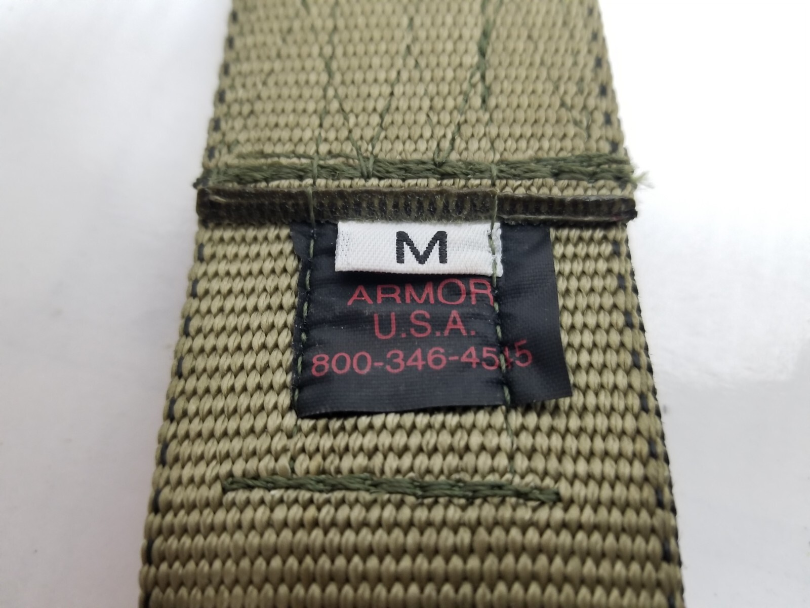 US Military 0612A Riggers Nylon Belt MEDIUM (32-37") OCP Tan