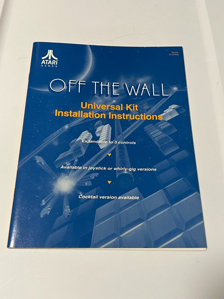 ATARI 1991 OFF THE WALL UNIVERSAL KIT INSTALLATION INSTRUCTIONS MANUAL