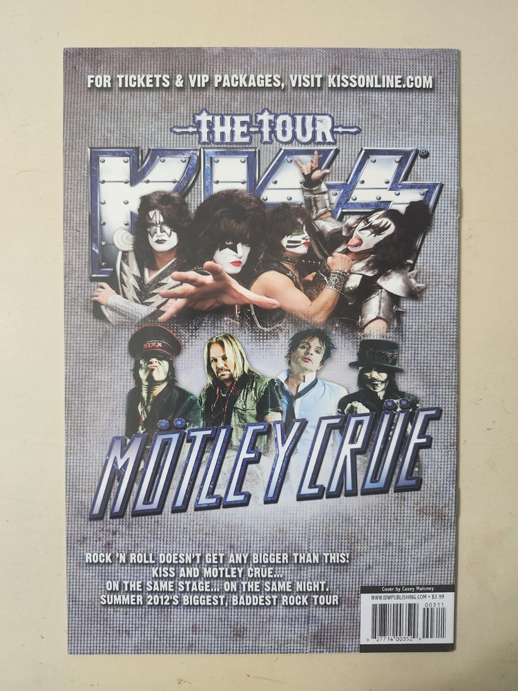 KISS World Without Heroes Part 1 IDW Illustrated Comic Book 2012 First Printing