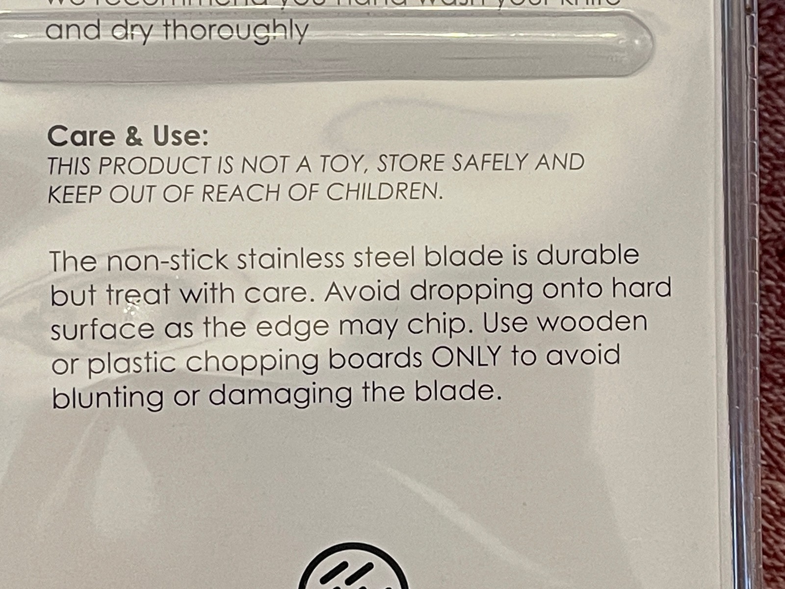 8 inch Non-stick Stainless Steel Chef Knife with Blade Cover by EuroHome