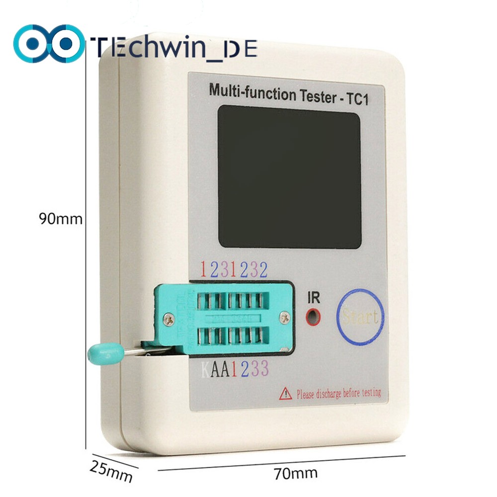 LCR-TC1/T7 LCD Display function Didoe Triode TFT Backlight Transistor Tester